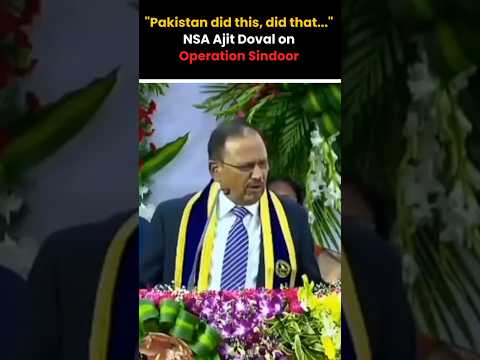 NSA Ajit Doval slams foreign media for their biased reporting on the #OperationSindoor!
