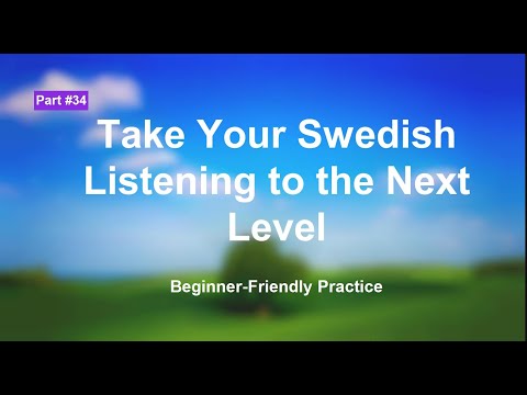 Swedish Listening Exercises for Beginners: Boost Your Skill | part 34