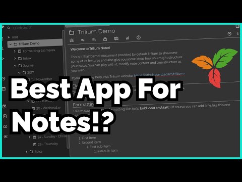 Trilium Is THE PERFECT Note Taking App and Editor!