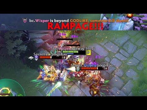 First RAMPAGE of TI10 belongs to bc.Wisper