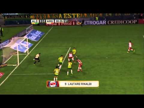 Gol de Rinaldi. Aldosivi 3 - Argentinos 2. Fecha 2. Campeonato de Primera División 2016