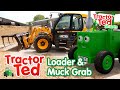 Lets Look At The Loader & Muck Grabber 🚜 | Tractor Ted Shorts | Tractor Ted Official Channel