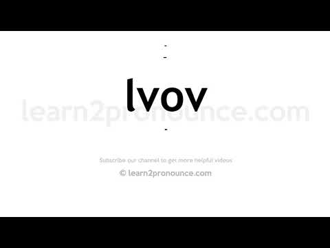 How to pronounce Lvov | English pronunciation