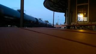 preview picture of video 'CN WB tanker train (BNSF power) in Durand 9/18/14'