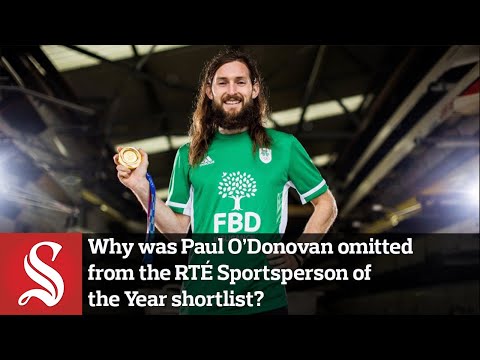 Why was Paul O'Donovan omitted from the RTÉ Sportsperson of the Year shortlist?