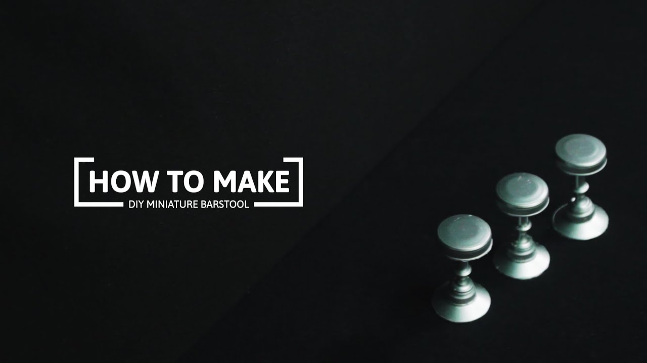 How to Make a DIY Miniature Barstool | Miniature Tutorial