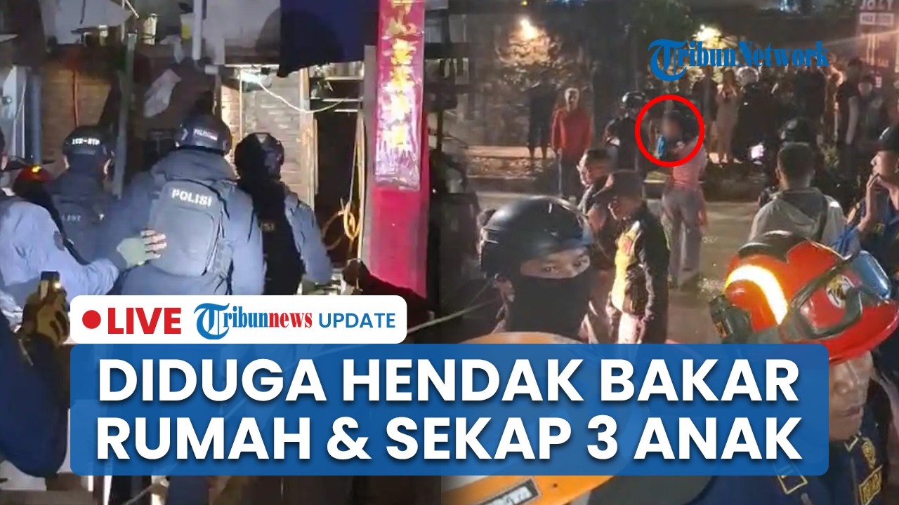 LIVE: Detik-detik Dramatis Petugas Gagalkan Niat Ayah yang Diduga Sekap Anak & Bakar Rumah Sendiri