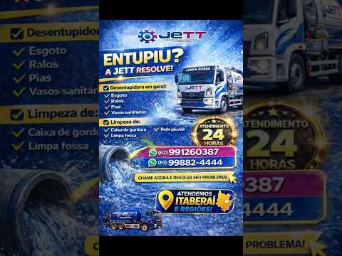 ✔️DESENTUPIDORA ITABERAI E REGIÕES ✔️DESENTUPIMENTO,ESGOTO,PIAS,RALOS,FOSSA,VASO SANITÁRIO,TANQUES