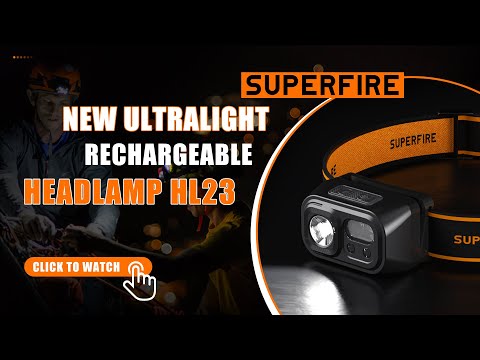 Review for ULTRALIGHT Rechargeable Headlamp HL23 | SUPERFIRE