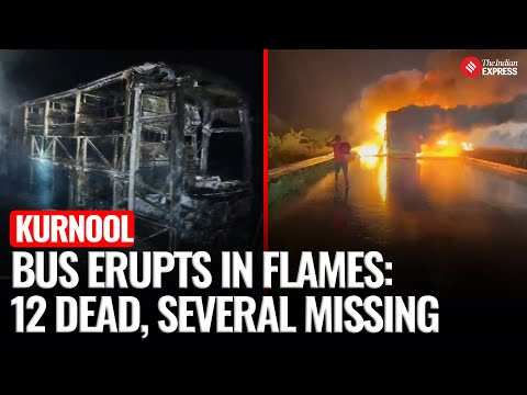 Kurnool Bus Fire Tragedy: 12 Dead, Several Missing After Fuel Tank Explosion
