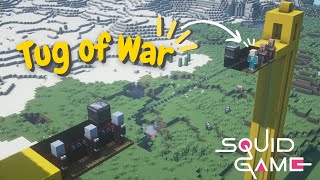 Minecraft | How to make a working squid game (Tug of War)