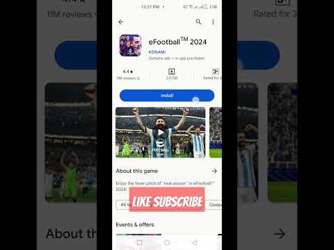 HOW TO DOWNLOAD EFOOTBALL 24 IN MOBILE WITH PLAY STORE #viralvideo #shadowfight #gaming #totalgaming