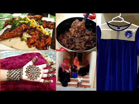 ഞങ്ങടെ പെരുന്നാൾ ഡ്രസ്സ് / Camel Meat Roast / Mehandi designs/ Late night Dinner/Eid Pre Peparation