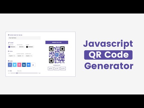 Qr Code Generator In Html Css Javascript Qr Code Generator In Javascript Part 1