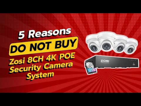Zosi 8CH 4K POE Security Camera System | 5 Reasons NOT to Buy! 🚫📹