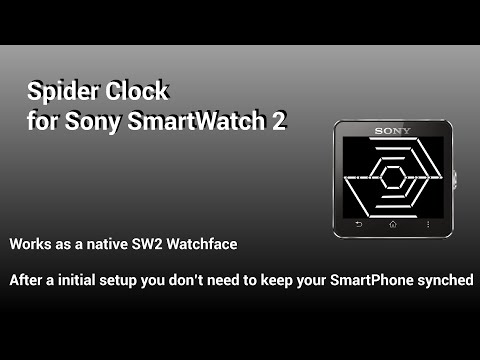 Spider Clock for Sony SmartWatch 2