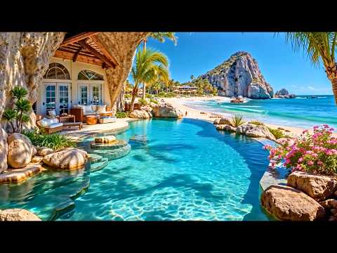 March Tropical Paradise Bossa Nova 🌴🌸 Relaxing Ocean Cafe Jazz & Spring Island Escape