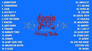 2025 Stray kids "DominATE world tour" playlist