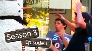 Funny Snowman Prank - Season 3 Episode 1