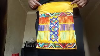 Zulu Beaded velvet apron part 2of2 tutorial