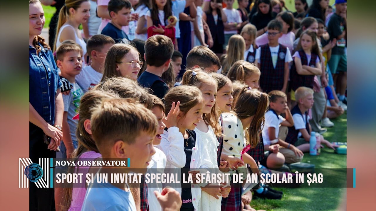 Sport și un invitat special la sfârșit de an școlar în Șag