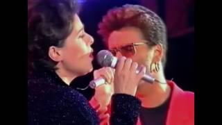 Queen + George Michael &amp; Lisa Stansfield - These Are The Days Of Our Lives (different camera angle)