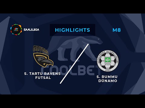 Tartu Ravens Futsal - Rummu Dünamo. Coolbet Saaliliiga. MD 8. Highlights