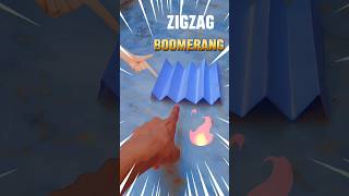 I Made A Zigzag Boomerang 🪃 #shorts #boomerang #tranding