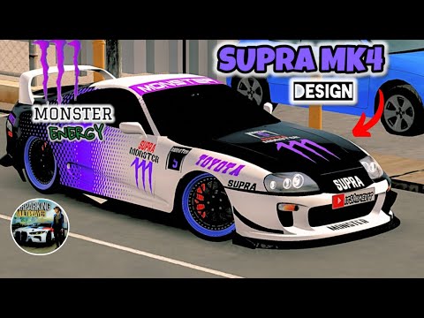 TOYOTA SUPRA MK4 MONSTER ENERGY DESIGN CAR PARKING MULTIPLAYER | NEW UPDATE