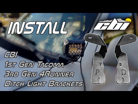 3rd Gen 4Runner CBI Ditch Light Bracket, Detailed Install.