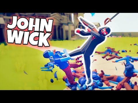 JOHN WICK VS EVERY FACTION (CUSTOM) | TABS MODDED GAMEPLAY