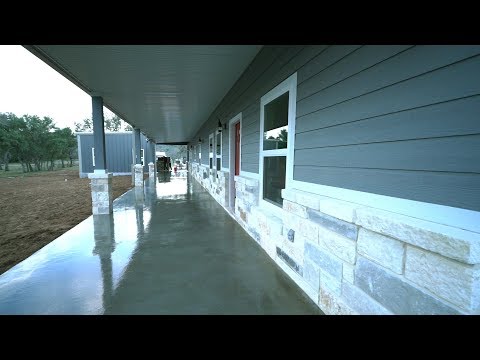 Sealing concrete porches Barndo 172 - Episode 65 Texas Barndomininiums