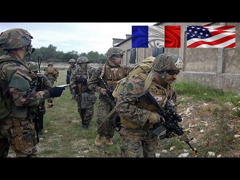 French Army exercise with U S  Army, French Desert Commando Course