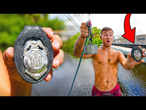 We Found A Police Badge While Magnet Fishing