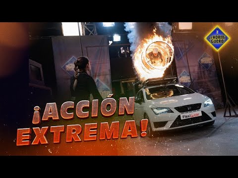 ¡Brutal! Adrenalina en estado puro con este salto en llamas - El Hormiguero