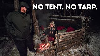 Sleeping Under the Stars in Alaska in Winter