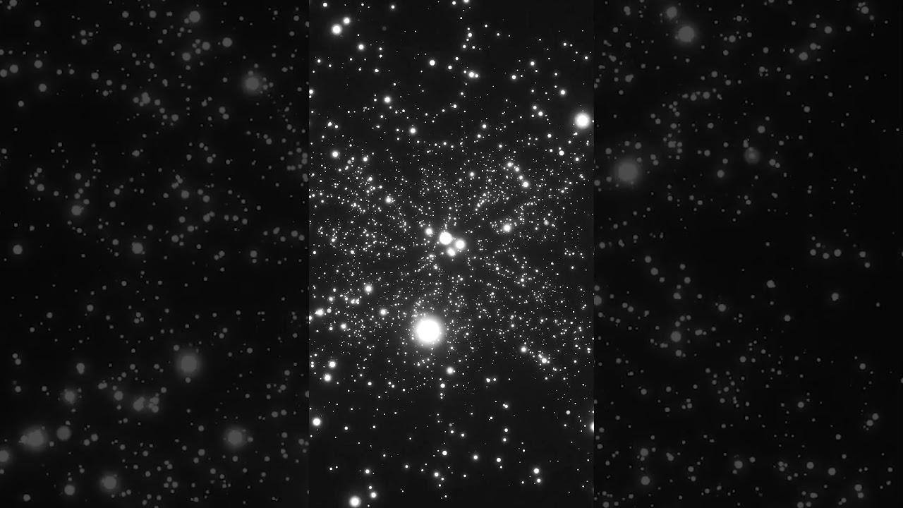 4K White Sparkling Stars on Black Background Animation Video | Wallpaper | No Copyright