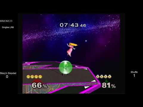 MMOM139 SSBM - Stacy's Stepdad (Peach) vs. Shuffle (Sheik) - Melee LR6