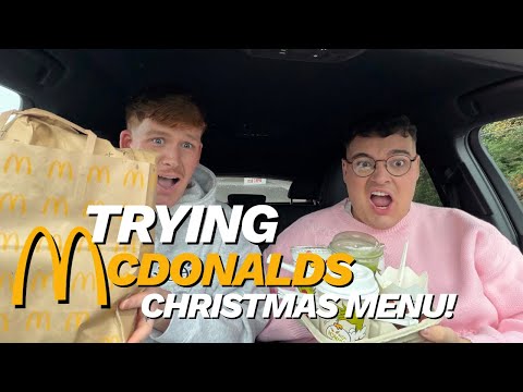 Trying The Whole McDonald’s New Christmas Menu ( CHAOS ) 