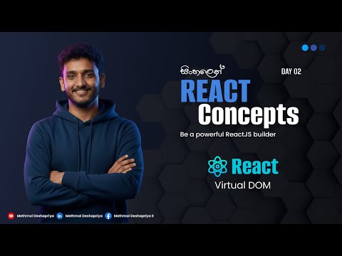 What is the Virtual DOM? | React Virtual DOM Sinhala | 60-Day React Series (Day 02)