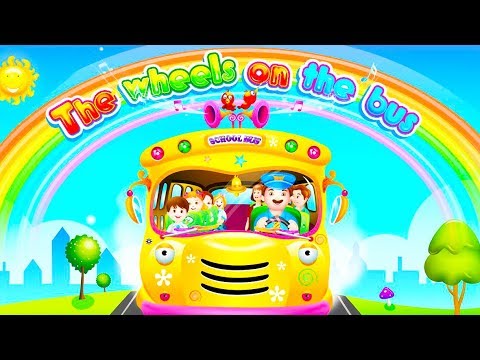 The Wheels on the Bus Singalong Music Time for Kids Educational Games – Learn Cards and Vehicles - YouTube