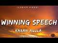 Winning Speech (Lyrics) Karan Aujla | Mxrci
