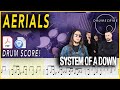 Aerials System Of A Down DRUM SCORE Sheet Music 65 DRUMSCRIBE