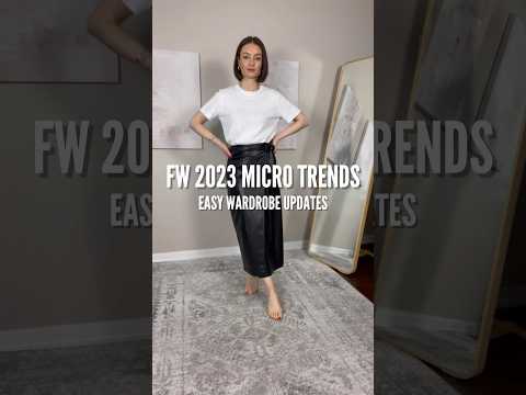 THE BIGGEST MICRO TRENDS FOR FALL/WINTER 2023 #fashiontrends #fallfashiontrends #styletrends