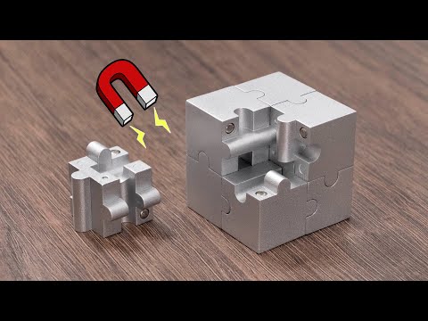 UN CUBO HECHO DE IMANES *MUY SATISFACTORIO*