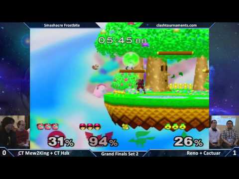Smashacre Frostbite - CT Mew2King + CT Hax vs Reno + Cactuar - Grand Finals Set 2 - SSBM