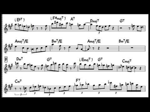 John Coltrane - The Night Has a Thousand Eyes solo transcription