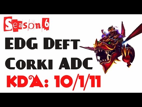 Korea Challenger LOL - EDG Deft - Corki ADC ft. EDG PawN, VG Dandy, SKT T1 Bang (Feb 2, 2016)