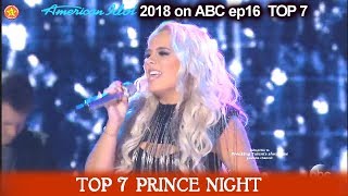 Gabby Barrett “How Come U Don’t Call Me Anymore” MIC DROP  Prince Night American Idol 2018  TOP 7