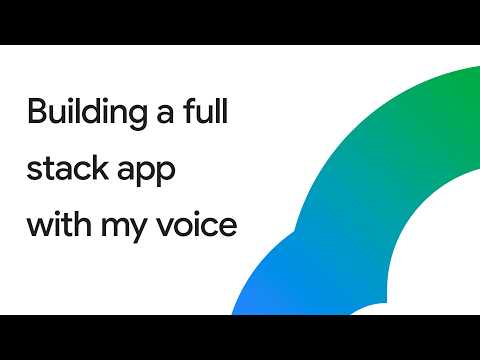 Video Thumbnail: Build a full stack app with Antigravity voice prompts & sub-agents